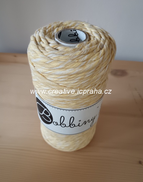 BobbinyMacrame Regular100m/3mm - Banana Shake